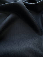 Ткань Костюмная-Шерсть-Шелк Италия (черная-полоса). Качество высокое! Большой выбор! Для пошива одежды.
