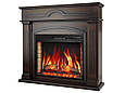Камінокомплект ArtiFlame December AF28S махагон коричневий антик з обігрівом і звуком горіння вогню, фото 3