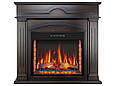 Камінокомплект ArtiFlame December AF28S махагон коричневий антик з обігрівом і звуком горіння вогню, фото 2