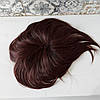Накладка на маківку на зажимах з термоволосся каштановий RY603- 33, фото 6
