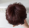 Накладка на маківку на зажимах з термоволосся каштановий RY603- 33, фото 8
