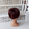 Накладка на маківку на зажимах з термоволосся каштановий RY603- 33, фото 5