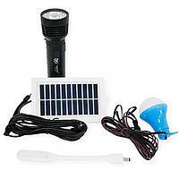 Світлодіодний ліхтар ручний для кемпінгу із сонячною панеллю та LED лампою, шнурком BL YW-037 bulb solar