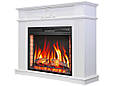 Камінокомплект ArtiFlame Neoclassic AF28S білий з обігрівом і звуком горіння вогню, фото 4