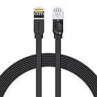 Кабель патч-корд Baseus UTP Cat6 High Speed RJ45 3m Gigabit Network Black (PCWL-C01)