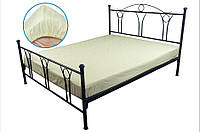 Простирадло на резинці Руно бязь набивна молочна 140х200