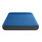 Надувний двоспальний велюровий матрац з підголівником Intex 64012 з насосом USB для відпочинку 152х191х22 см Синій, фото 5