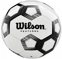 М'яч футбольний Wilson Pentagon white/black size 5 WTE8527XB05