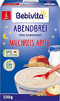 Молочна Рисова каша Bebivita з яблуком для дітей з 5 місяців, 500 грам