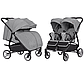Коляска прогулянкова для двійні, CARRELLO Connect CRL-5502 Ink Gray, сіра, Карелло Коннект, фото 2