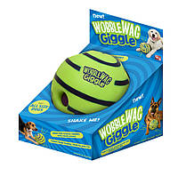 Мячи для собак Wobble Wag Giggle Ball, хихикающая игрушка Вабл Вог Гигл Бол