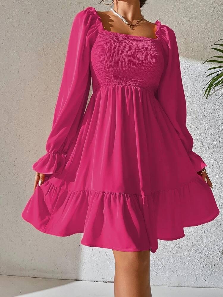 Сукня жіноча стильна із софту з резинкою на грудях (Норма), фото 1