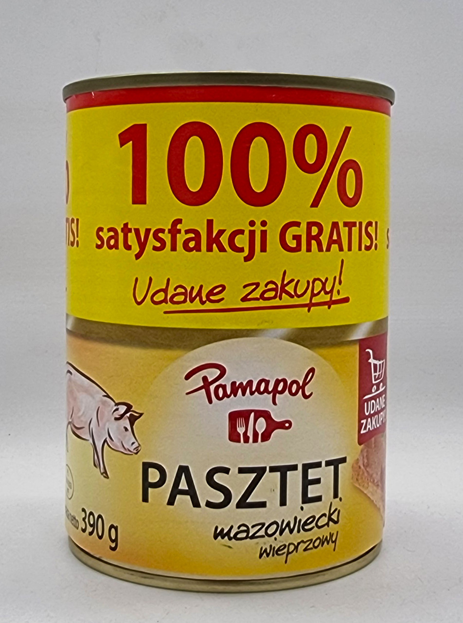 Паштет зі свинини Pamapol 390 г Польща