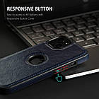 Чохол Slim Leather Case для Apple iPhone 15 Plus Dark Blue, фото 5