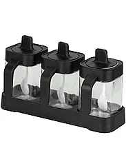 Набір банок для зберігання сипучих продуктів Seasoning bottle set XL-730 HB-8 Nt