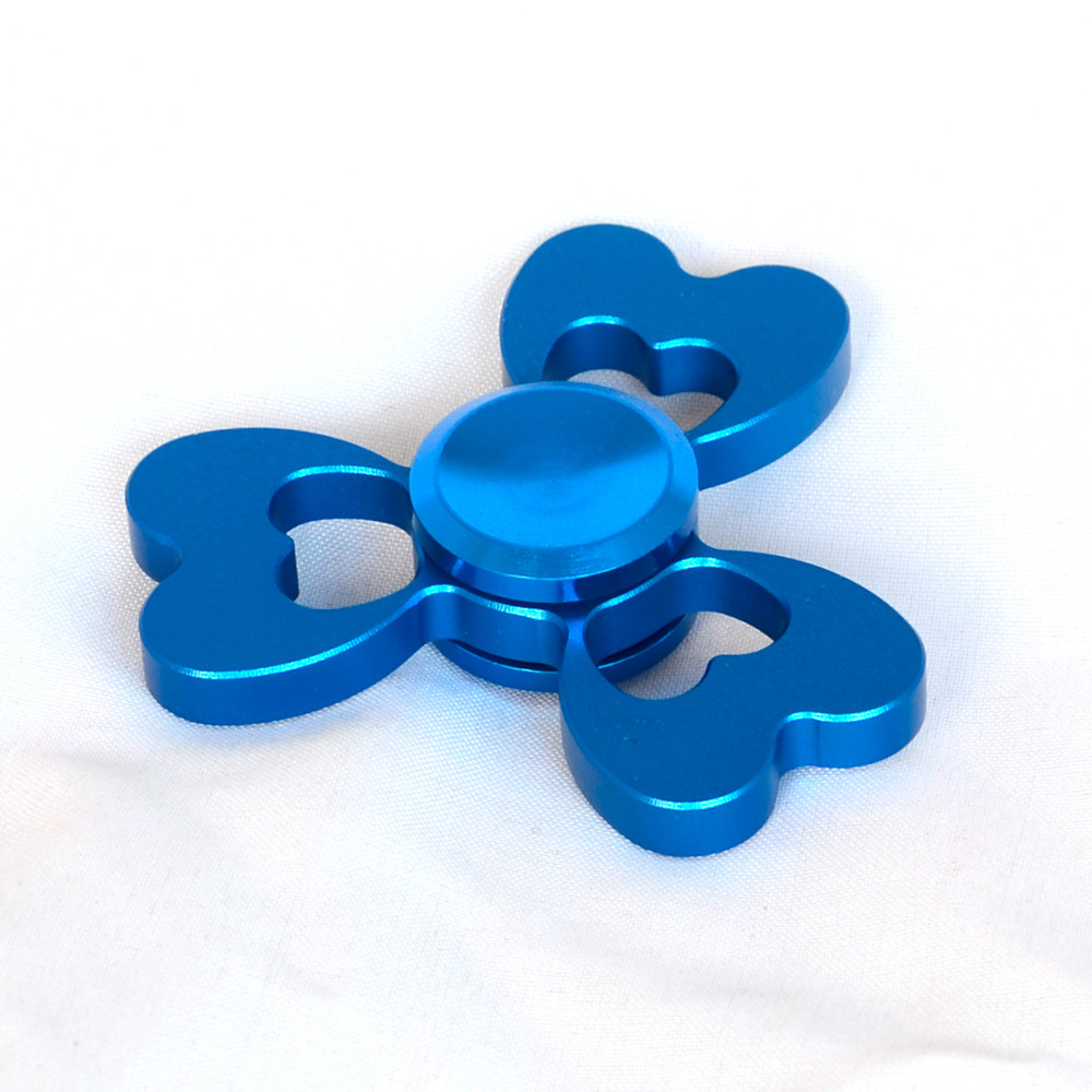 Спінер 3 серця (високошвидкісний сталевий підшипник) синій