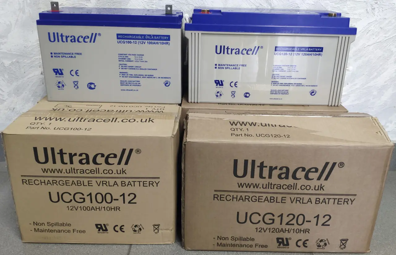 Ultracell 12V UCG100-12 12 V 100 Ah GEL АКБ Гелевий Акумулятор 12 вольтів 100 Ампер BATTERY 12V 100A, фото 1