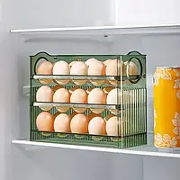 Органайзер в холодильник для 30 яиц, Лоток 3-ярусный для куриных яиц