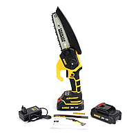 Аккумуляторная цепная пила DeWalt DCM170N (24V 5.0Ah). С безключевой натяжкой. Веткорез деволт