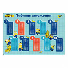 Килимок для столу "Таблиця Множення" Minions