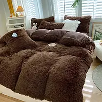 Євро-максі набір постільної білизни 200*230 Плюш Травичка №EL-04 Черешенка™, фото 2