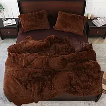 Євро-максі набір постільної білизни 200*230 Плюш Травичка №EL-04 Черешенка™, фото 4