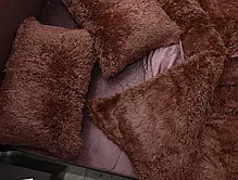 Євро-максі набір постільної білизни 200*230 Плюш Травичка №EL-04 Черешенка™, фото 5