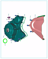 Кольцо декоративное на крышку магнето Bajaj Dominar 400 UG2 (от 2022г.выпуска) JF233234