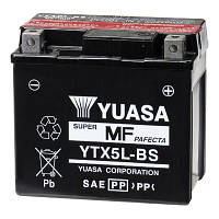 Аккумулятор мотоциклетный 4Ah 80A YUASA YTX5L-BS Honda , Suzuki , Yamaha , KTM , KTM ATV , HUSQVARNA , APRILIA