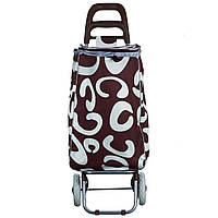 Сумка-візок до 25 кг 34x27x94 см Stenson MH-1900 brown Коричневий