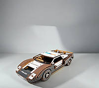 Оригинальный подарок гоночный автомобиль «Fast car Gt» модель из дерева конструктор Белый MSC