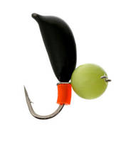 Блешня вольфрамова Банан Ризький фарба + котяче око жовтий d = 3.0 вага-0.65 г