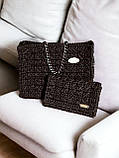 Набір - Стильна  в'язана сумка і клатч ручної роботи, фото 6