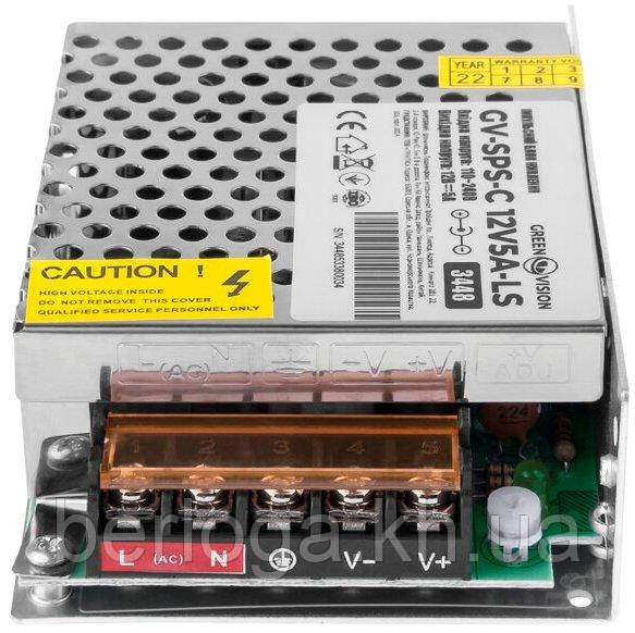 Імпульсний блок живлення GreenVisionGV-SPS-C 12V4A-LS (48W)