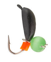 Блешня вольфрамова Банан Ризький фарба + котяче око зелений d = 3.0 вага-0.65 г