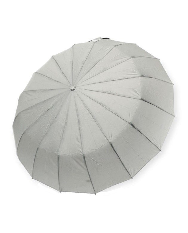 Парасолька автомат жіноча Toprain №918 однотонна на 16 спиць Сірий, фото 1