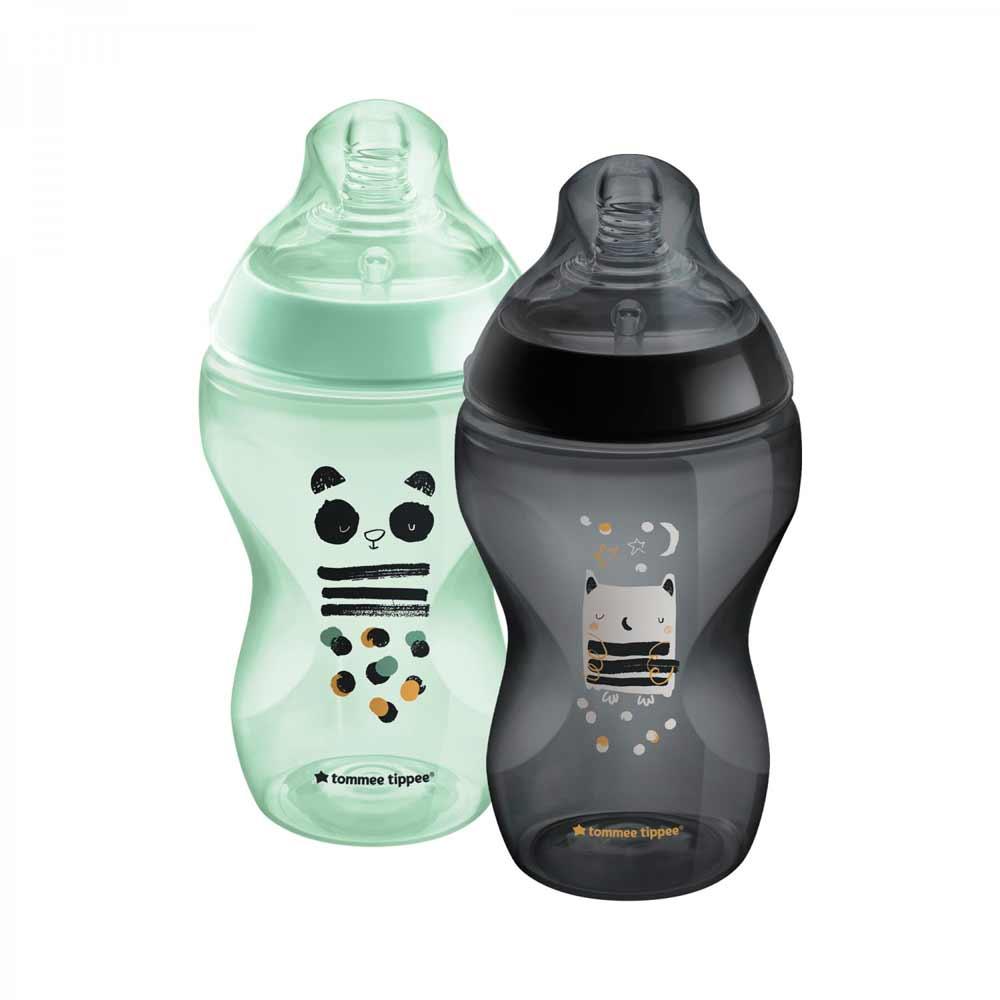 Набір пляшечок для годування Tommee Tippee Closer to Nature Animals; 340 мл. 2 шт (TT0036)