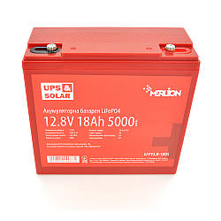 Літій-залізо-фосфатний акумулятор Merlion LiFePO4 12.8V 18AH (4S3P/BMS-20A), (181x77x168) for UPS, 3000 циклів