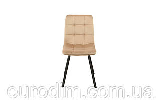 Стілець EARI чорний каркас/беж, фото 3