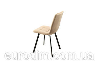 Стілець EARI чорний каркас/беж, фото 5