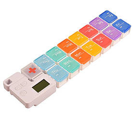 Таблетниця органайзер з таймером на 15 комірок