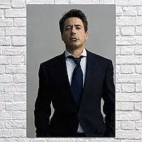 Плакат "Роберт Дауни-младший, Robert John Downey Jr.", 60×40см