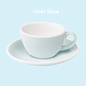 Чашка Loveramics Egg River Blue 150 мл із блюдцем