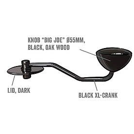 Обертова ручка Comandante XL Black Crank з ручкою BIG JOE