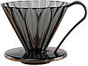 Пуровер Cafec Tritan Flower Dripper Black Cup4, фото 2