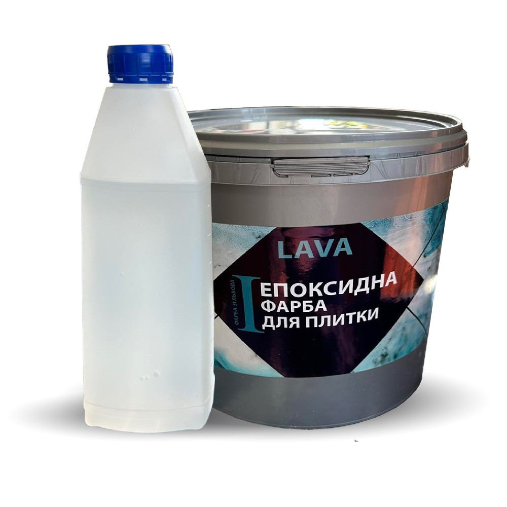 Епоксидна фарба для плитки Lava™ 1кг Чорний ukrfarm