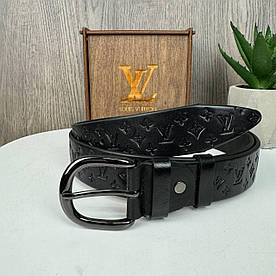 Стильний жіночий шкіряний ремінь під Луї Вітон із натуральної шкіри