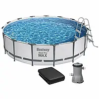 Каркасный бассейн Bestway Steel Pro Max 56488 (457х107 см) с картриджным фильтром, лестницей и тентом