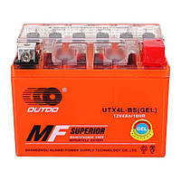 Мотоакумулятор OUTDO UTX4L-BS GEL, 12 V 4 Ah (113 х 70 х 85), Orange, Q10