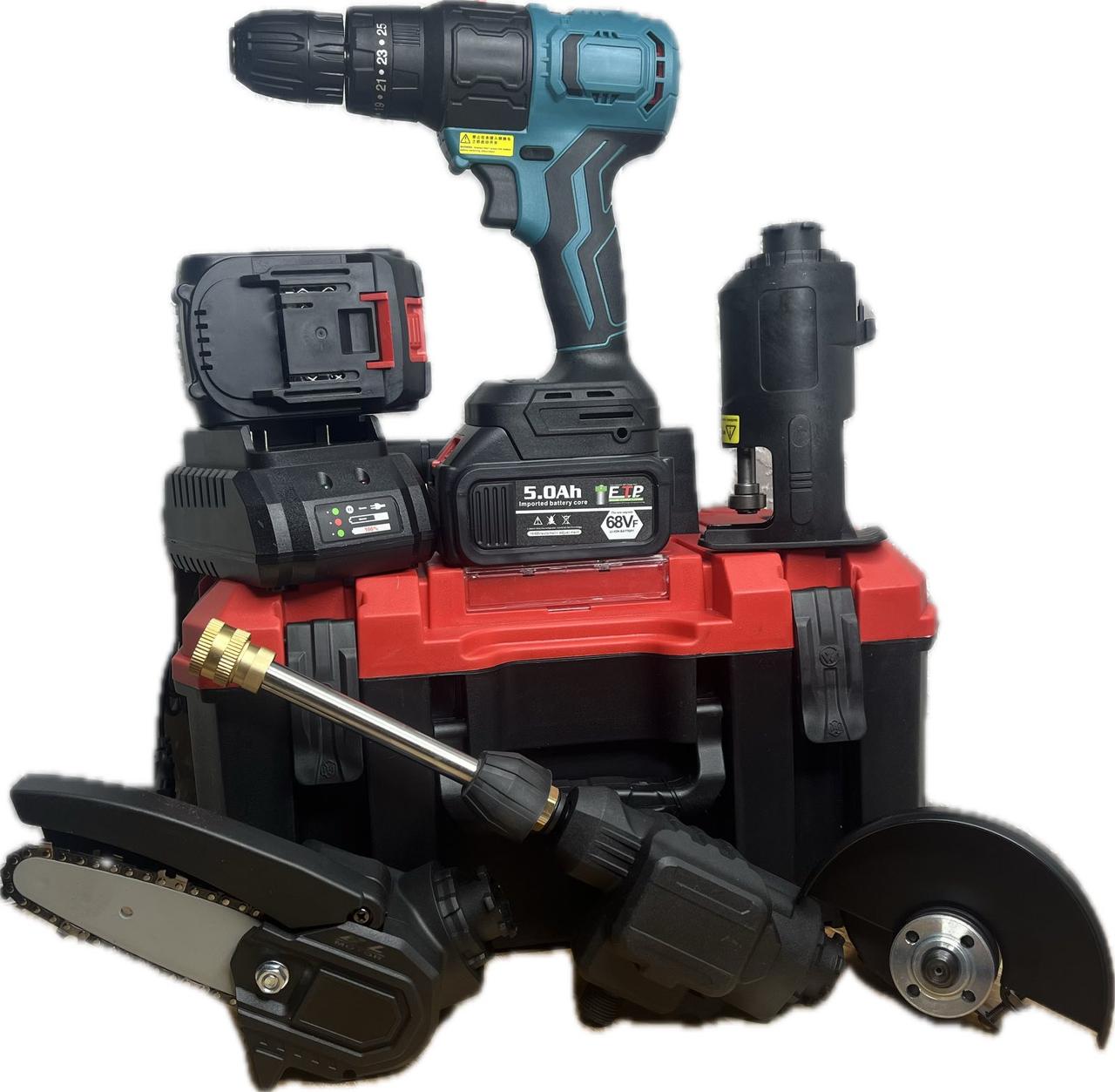 Набор электроинструментов в чемодане 9в1 [24] (6 шт/ящ) (ID#2090904170 ...